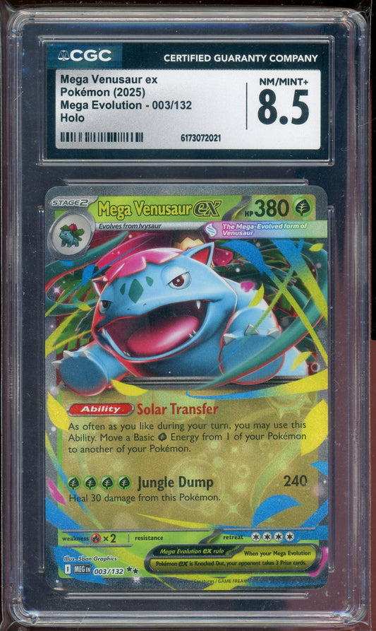 CGC 8.5 MEGA VENUSAUR EX